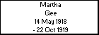 Martha Gee