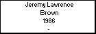 Jeremy Lawrence Brown