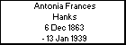 Antonia Frances Hanks