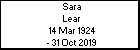 Sara Lear