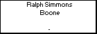 Ralph Simmons Boone
