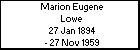 Marion Eugene Lowe