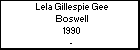 Lela Gillespie Gee Boswell