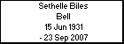 Sethelle Biles Bell