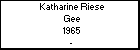 Katharine Riese Gee