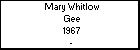 Mary Whitlow Gee