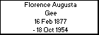 Florence Augusta Gee