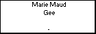Marie Maud Gee