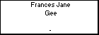Frances Jane Gee