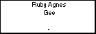Ruby Agnes Gee
