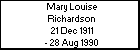 Mary Louise Richardson