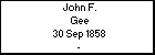 John F. Gee