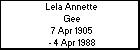 Lela Annette Gee